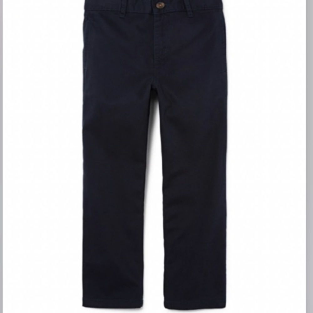 4/$12 Boys Uniform Chino Pants - Navy